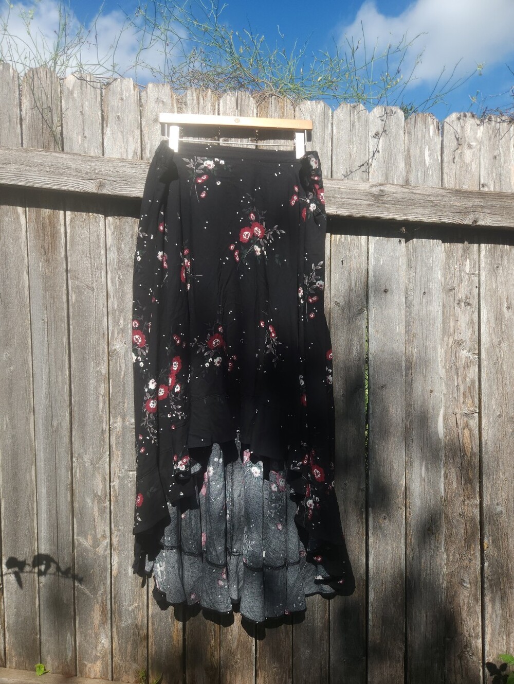 Torrid Cottagecore Fairy Floral Asymmetrical Skirt
